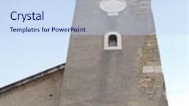  Presentation with croatia - Beautiful PPT layouts featuring church tower in motovun croatia backdrop and a sky blue colored foreground