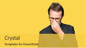  Presentation with frustration - Presentation having church vision - middle age priest man wearing background and a  colored foreground