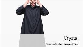  Presentation with christian seminary - Slides having church vision - young christian priest over isolated background and a white colored foreground