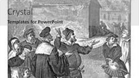  Presentation with church - Slide deck having church-where-the-host background and a light gray colored foreground