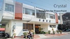  Presentation with handicraft - Presentation design consisting of chushan-taiwan-august-28th-2019 background and a light blue colored foreground