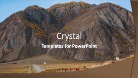  Presentation with highway - Slides with chuya-highway-or-chuysky-trakt background and a dark gray colored foreground