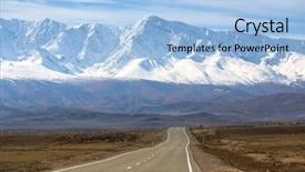  Presentation with blue ridge mountains - Beautiful slide deck featuring chuya ridge at altai mountain backdrop and a light blue colored foreground