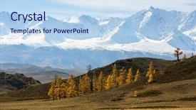  Presentation with russia - PPT layouts having chuya ridge of altai mountain background and a sky blue colored foreground