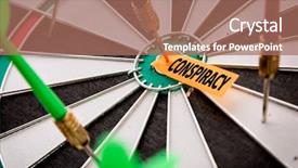  Presentation with conspiracy theory - Presentation design featuring cia - conspiracy background and a coral colored foreground