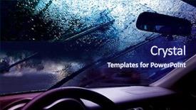  Presentation with windshield - Slides enhanced with cia - facia of the car background and a navy blue colored foreground