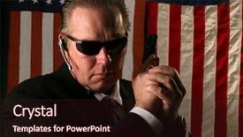  Presentation with secret agent - PPT layouts featuring cia - secret service agent concept background and a wine colored foreground