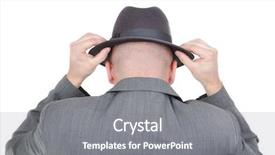  Presentation with young man wearing a hat - Slides featuring cia - young man with hat background and a gray colored foreground