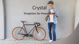  Presentation with happy image - Slide set enhanced with ciclo celular - image of happy young african background and a light gray colored foreground