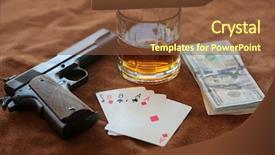  Presentation with cuban - Slide deck featuring cigar cuban cigar whiskey cash background and a tawny brown colored foreground