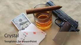  Presentation with cuban - Cool new theme with cigar cuban cigar whiskey cash backdrop and a coral colored foreground