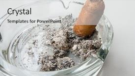  Presentation with cigar - Beautiful presentation featuring cigar in an ashtray backdrop and a  colored foreground