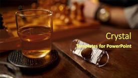  Presentation with cigar - Colorful presentation theme enhanced with cigar-in-ashtray-alcohol-lighter backdrop and a  colored foreground