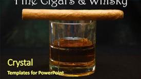  Presentation with cuban - PPT layouts featuring cigar luxury cuban cigar background and a wine colored foreground