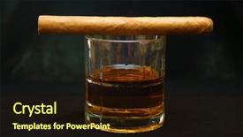  Presentation with cuban - Colorful theme enhanced with cigar luxury cuban cigar backdrop and a wine colored foreground