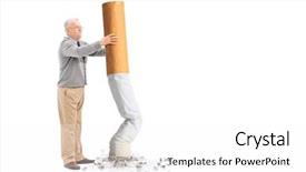 Presentation with cigarette - Cool new PPT layouts with cigarette isolated on white background backdrop and a white colored foreground