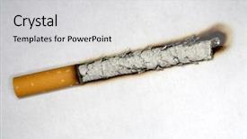  Presentation with cigarette - Presentation enhanced with cigarette background and a light gray colored foreground