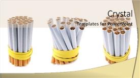  Presentation with cigarette - Presentation consisting of ciggrette - cigarette on white background classic background and a lemonade colored foreground