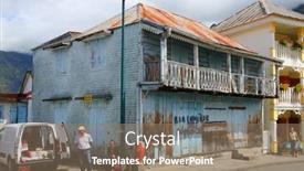  Presentation with altitude - Cool new theme with cilaos-reunion-island-france-november backdrop and a coral colored foreground