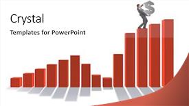  Presentation with dollar sign - Presentation theme consisting of cimb bank backgrouynd - businessman carrying dollar sign background and a white colored foreground