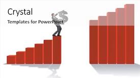  Presentation with gold dollar sign - Beautiful slide deck featuring cimb bank backgrouynd - businessman carrying dollar sign backdrop and a white colored foreground