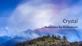  Presentation with himalaya - Colorful PPT theme enhanced with cimb bank backgrouynd - himalaya scenic mountain landscape backdrop and a light blue colored foreground