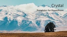  Presentation with new zealand silver fern black - Presentation theme with cimb bank backgrouynd - new zealand scenic mountain landscape background and a light blue colored foreground