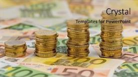  Presentation with stack of newspapers - Colorful presentation enhanced with cimb bank backgrouynd - stack coins upward curve backdrop and a  colored foreground