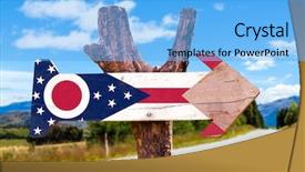  Presentation with agriculture in nueva vizcaya - Presentation design featuring cincinnati - ohio flag wooden sign background and a light blue colored foreground