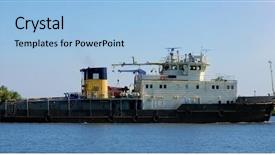  Presentation with cincinnati - Beautiful slides featuring cincinnati - tow on the river backdrop and a light blue colored foreground