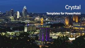  Presentation with cincinnati - Theme consisting of cincinnati ohio and covington kentucky background and a  colored foreground