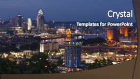  Presentation with cincinnati - Amazing presentation theme having cincinnati ohio covington kentucky along backdrop and a ocean colored foreground