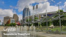  Presentation with cincinnati - Slide deck having cincinnati-ohio-june-17-2017 background and a gray colored foreground