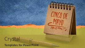  Presentation with popular - Slides with cinco-de-mayo-fifth background and a gold colored foreground