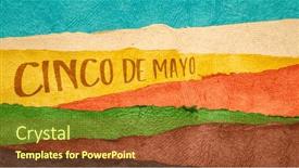  Presentation with abstract culture - PPT layouts having cinco-de-mayo-fifth background and a tawny brown colored foreground