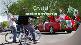  Presentation with detroit - Theme having cinco-de-mayo-parade background and a tawny brown colored foreground