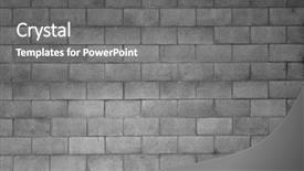  Presentation with wall - Colorful PPT theme enhanced with cinder - closeup of grey block wall backdrop and a gray colored foreground