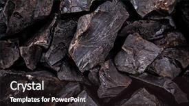  Presentation with coal - Audience pleasing PPT theme consisting of cinder - coal lumps on dark background backdrop and a dark gray colored foreground