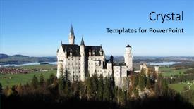  Presentation with castle - Amazing slide deck having cinderella - castle neuschwanstein allgau germany backdrop and a light blue colored foreground