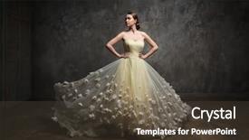  Presentation with studio - Presentation consisting of cinderella - young beautiful girl background and a tawny brown colored foreground