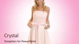  Presentation with prince princess fairy - Beautiful presentation theme featuring cinderella - young beautiful princess over pink backdrop and a  colored foreground