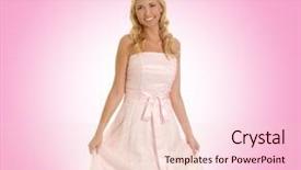  Presentation with princess - PPT layouts having cinderella - young beautiful princess over pink background and a lemonade colored foreground