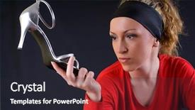  Presentation with waiting - Amazing theme having cinderella waiting for the prince backdrop and a dark gray colored foreground