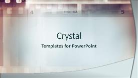  Presentation with film negative - PPT layouts having cinema - film negative frames background copy background and a sky blue colored foreground