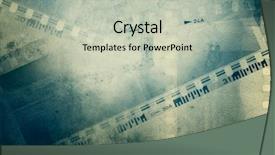  Presentation with film negative - PPT layouts featuring cinema - film negative frames on grunge background and a soft green colored foreground