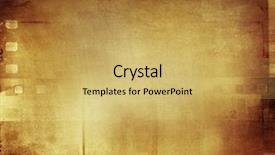  Presentation with film strips - Amazing PPT layouts having cinema advertising - film negative frames film strips backdrop and a yellow colored foreground