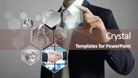  Presentation with photo album - Beautiful PPT layouts featuring cinema advertising - reaching images streaming digital photo backdrop and a violet colored foreground