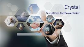  Presentation with photo album - Audience pleasing presentation theme consisting of cinema advertising - reaching images streaming digital photo backdrop and a  colored foreground