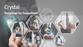  Presentation with digital - Cool new presentation design with cinema advertising - reaching images streaming digital photo backdrop and a gray colored foreground