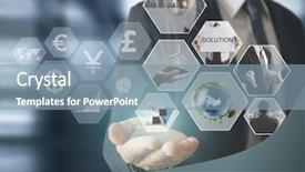  Presentation with robot design images - Audience pleasing presentation theme consisting of cinema advertising - reaching images streaming digital photo backdrop and a  colored foreground